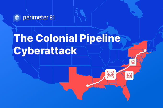 Illustration of the Colonial Pipeline Cyberattack