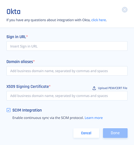 SCIM for Okta