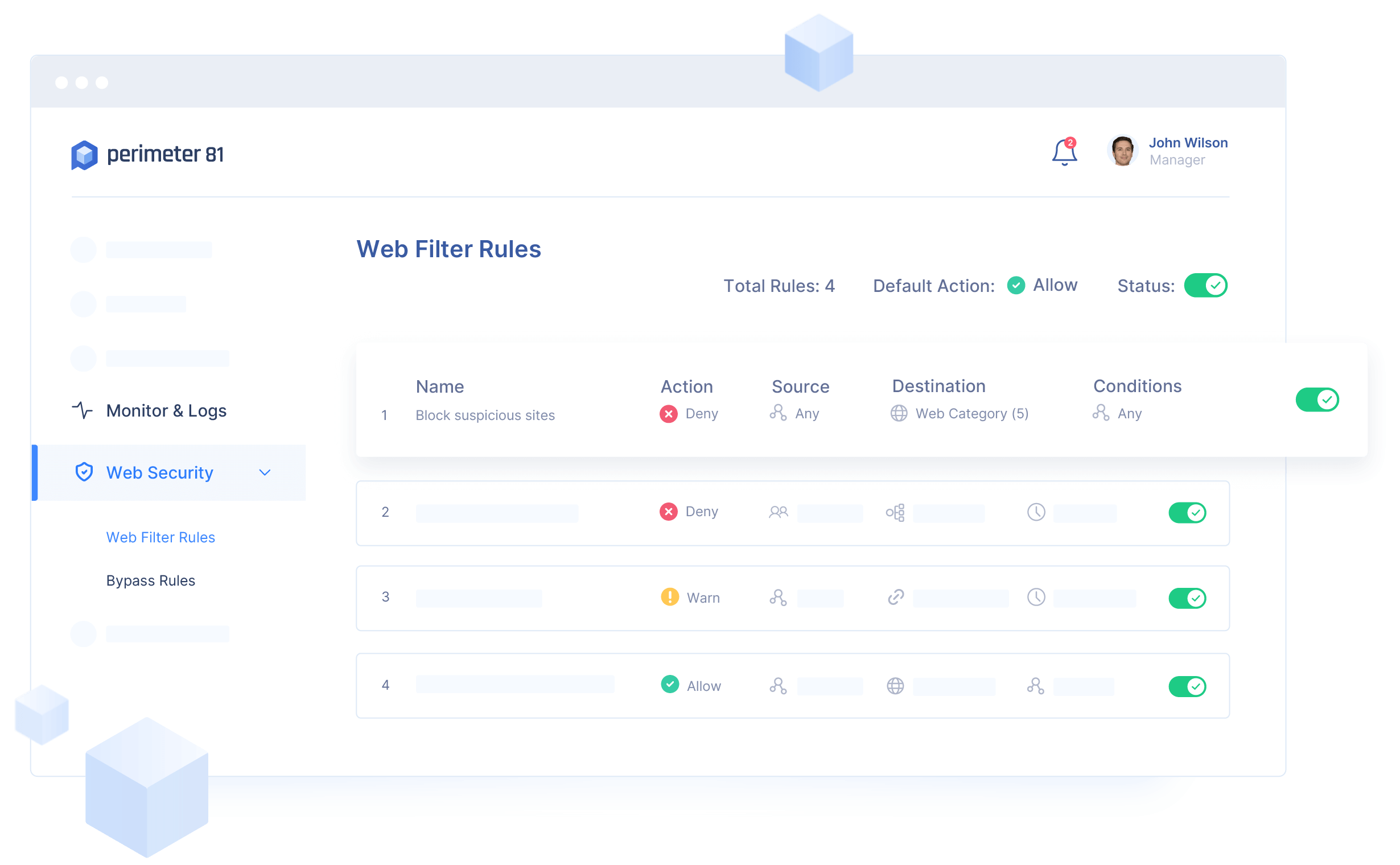 Web Filtering Feature | Perimeter 81